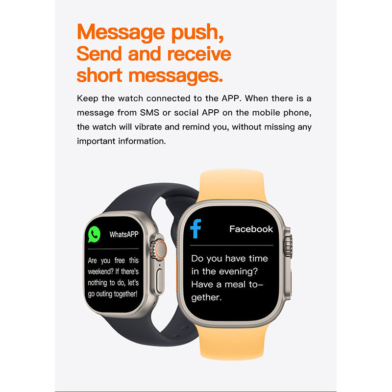ShahSyl™T800 Smartwatch with 1.99-Inch Display