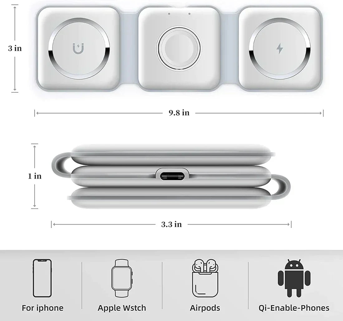 ShahSyl™3-in-1 Wireless Charging Pad