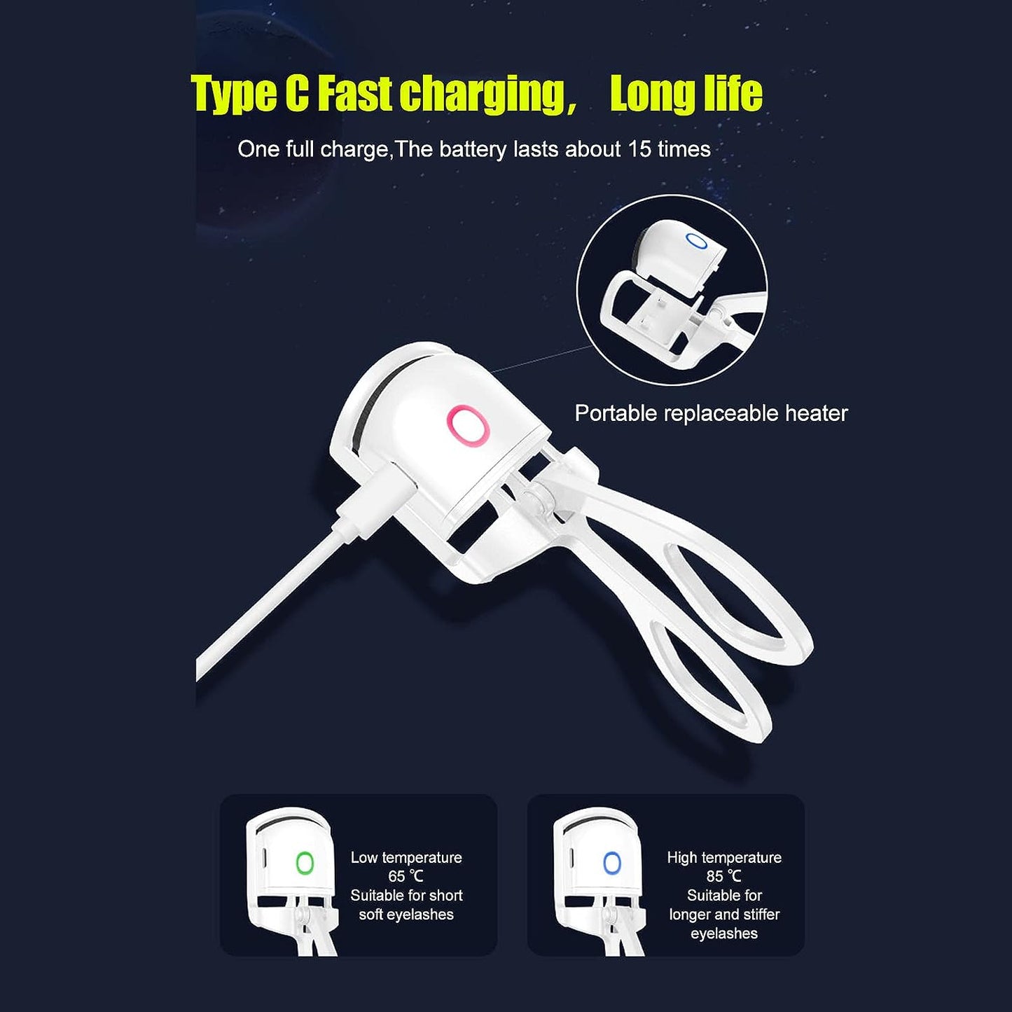 ShahSyl™Electric Eyelash Curler Heated