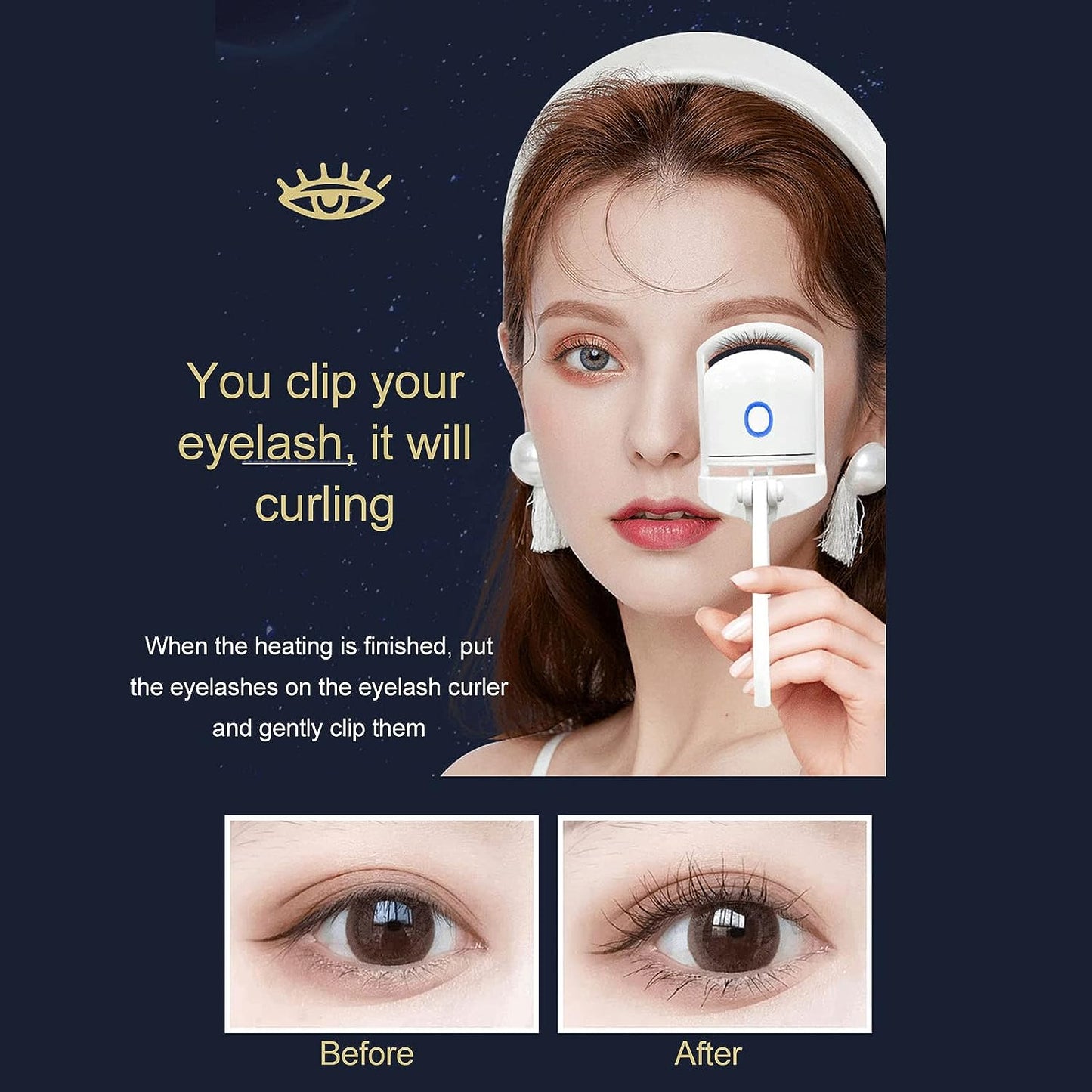 ShahSyl™Electric Eyelash Curler Heated