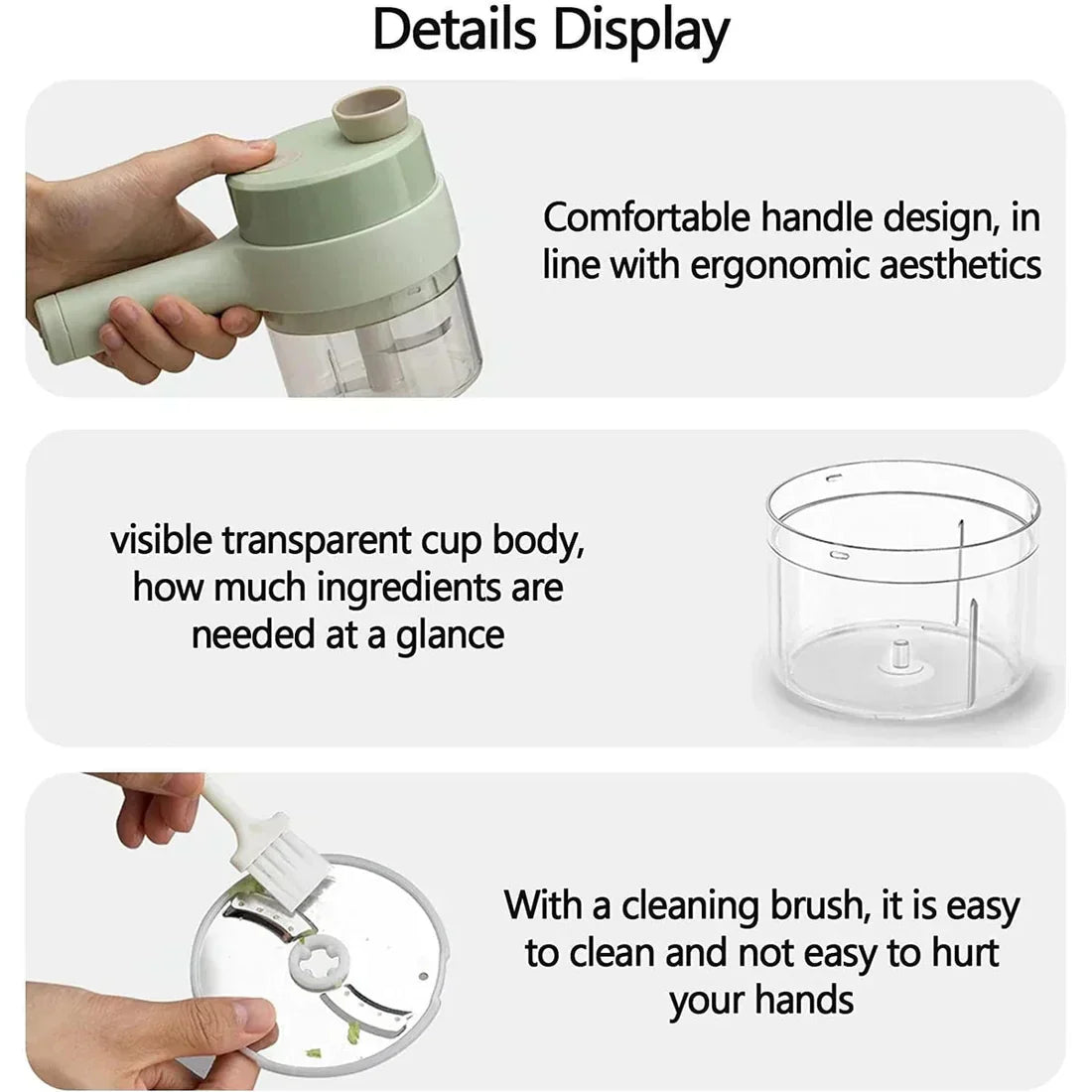 ShahSyl™Food Chopper Handheld
