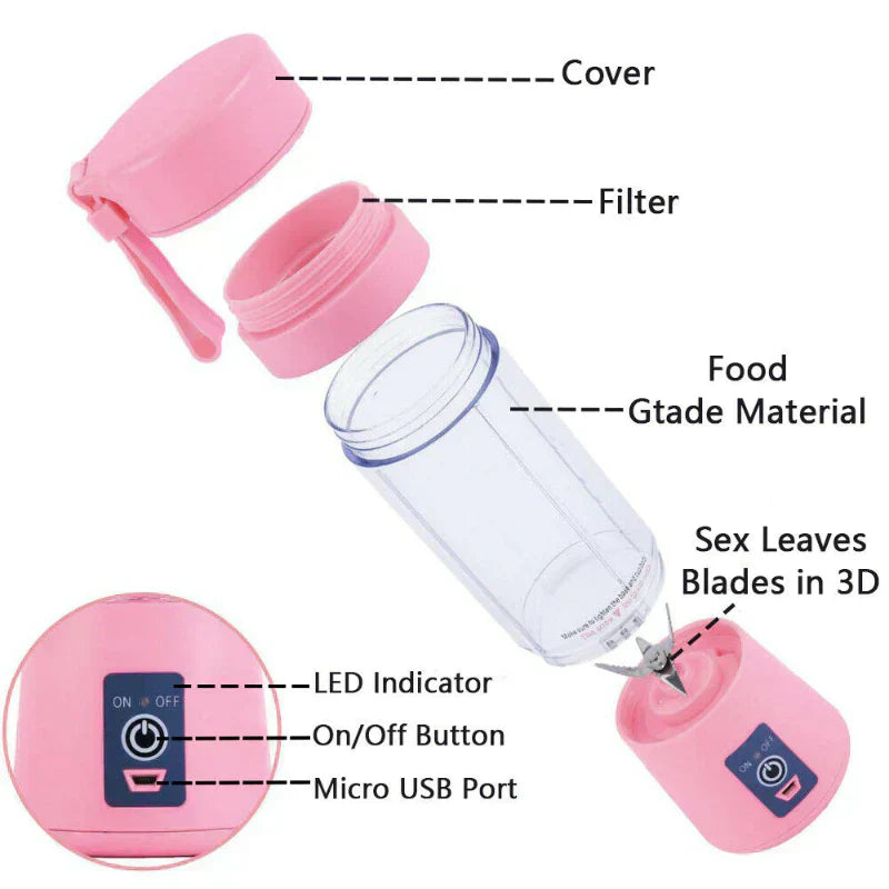 ShahSyl™Portable Juicer Blender